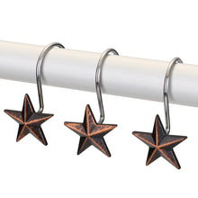 Load image into Gallery viewer, 12Pcs Anti-rust Star Decorative Shower Curtain Hooks
