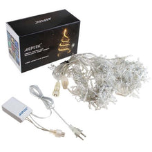 Load image into Gallery viewer, AGPtek 18Mx3M Linkable Fairy Curtain Lights Strings Connectable Lights 8 Lighting Modes
