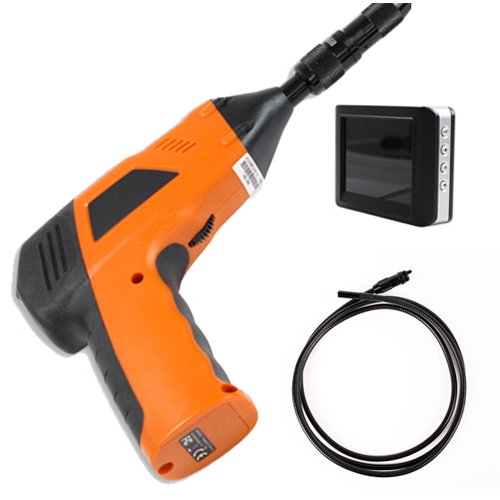 Wireless Inspection Camera with 6 ft Flexible Tube and 3.5inch LCD Monitor