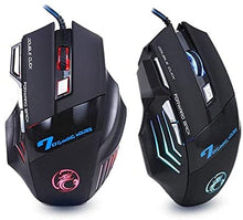 Load image into Gallery viewer, AGPTEK Ownuzz 5500DPI 5500 DPI 7 Button LED Optical USB Wired Gaming Mouse Mice for Pro Gamer
