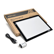 Load image into Gallery viewer, AGPtek 17&quot;(A4 Size) Tracing Light Box LED Artcraft Tracing Light Pad Light Box Stepless brightness control with memory function For Artists, Drawing, Sketching, Animation - White
