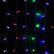 Image® Curtain Light 224led 9.8ft*6.6ft Christmas Festival Curtain String Fairy Wedding Led Lights for Garden，Wedding, Party, Window, Home Decorative - (Multi color)
