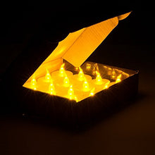 Load image into Gallery viewer, AGPtek® 100 Battery Operated LED Amber Flameless Flickering Flashing Tea Light Candle
