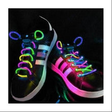 Load image into Gallery viewer, AGPtek Colorful 3 Mode LED Light Up Shoe Shoelaces Shoestring Flash Glow Stick Strap For Party Hip-hop Skating Running
