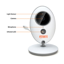 Load image into Gallery viewer, Fitnate® Wireless Video Baby Monitor with Digital Camera, Night Vision Temperature Monitoring &amp; 2 Way Talkback System, Built-in Remote Lullabies, More Strong Signal, Larger Monitor
