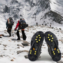 Load image into Gallery viewer, Non-Slip Over Shoe, Climbing Snow Ice Cleats Grips Anti-Slip Studded Ice Traction Shoe Covers Spike Crampons Cleats Size XL
