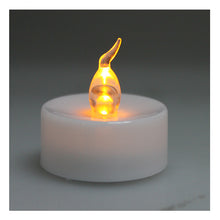 Load image into Gallery viewer, Lot 24 pcs Battery Operated LED Amber Yellow Tea Light Candle with Timer
