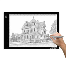 Load image into Gallery viewer, AGPtek HL0163-1-1 17-Inch LED Artcraft Tracing Light Pad Light Box For Artists,Drawing, Sketching, Animation, White

