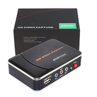 AGPtek HD Game Capture Card HD Video Capture 1080P HDMI/ YPBPR Video Recorder for Xbox 360 Xbox One/ PS3 PS4/ Wii U, Support Mic in with YPBPR Input