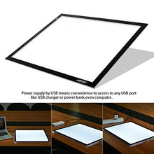 Load image into Gallery viewer, AGPtek A4 Ultra-thin Portable LED Artcraft Tracing Light Pad Light Box USB Power Cable Dimmable Brightness Tatoo Pad Aniamtion, Sketching, Designing, X-ray Viewing W/ USB Adapter (PSE Approval )
