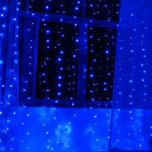 Load image into Gallery viewer, 3Mx3M 300 LED Starry Fairy Curtains Light Indoor/Outdoor Waterproof Blue
