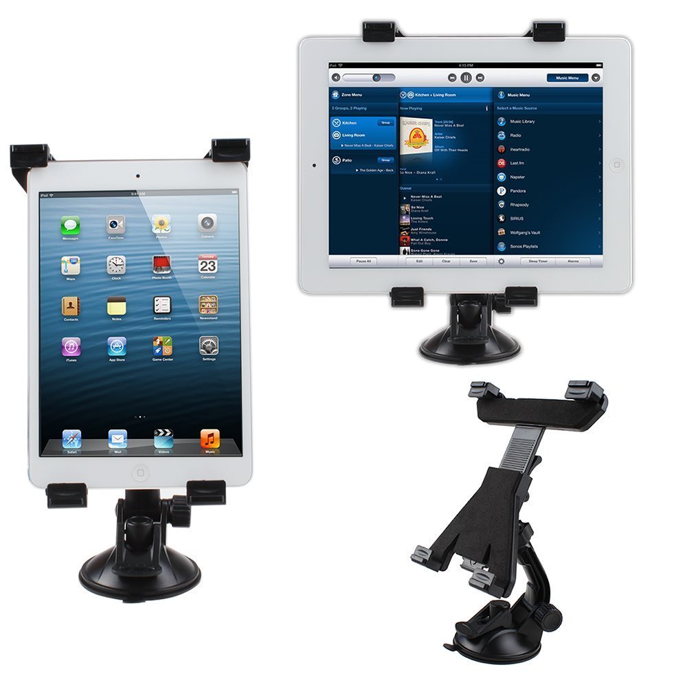 IMAGE Car Vehicle Windshield Suction Cup Holder and Desk Top mount For iPad 2 3 4/iPad Mini/Samsung Galaxy Tab/Google Nexus 7 10 & Other Tablet PC