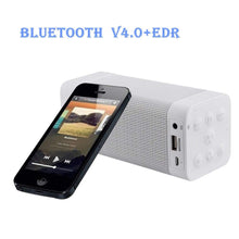 Load image into Gallery viewer, AGPtEK Bluetooth 4.0 5V Loud Stereo Deep Bass Speaker Flashing With Microphone 3.5 Audio Input Bulit-in Radio For iPhone 5 5s 6 6 Plus, iPad Mini 4 3 2, Itouch, Blackberry, Nexus, Samsung Galaxy S3 S4 S5, Note 2 3(White)
