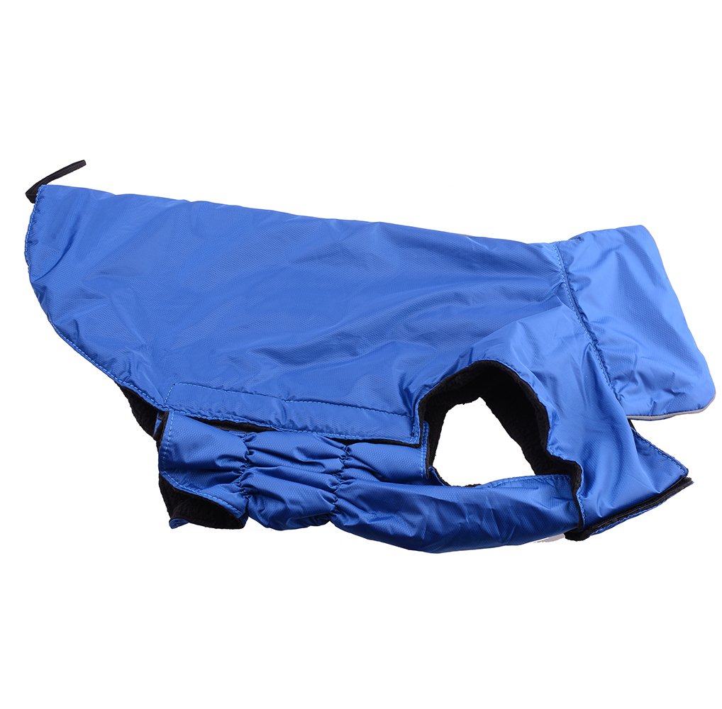 AGPtek® Universal Waterproof Fleece Pet Dog Clothes Dog Winter Coat Dog Outdoor Padded Vest Jacket for Dogs (Blue, L)