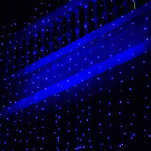 Load image into Gallery viewer, 3Mx3M 300 LED Starry Fairy Curtains Light Indoor/Outdoor Waterproof Blue
