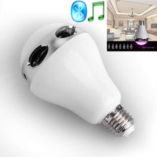 Load image into Gallery viewer, AGPtek Colorful LED Light Bulb Portable Bluetooth 4.0 A2DP Connection Audio Music Speaker For iPhone 5/5s/6/6s &amp; Other Android 4.1 Phones
