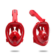 Red Full Face Mask Swimming Underwater Diving Snorkel Scuba For GoPro Glass Anti-Fog