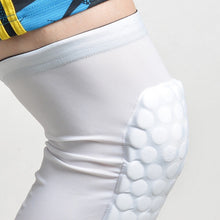 Load image into Gallery viewer, Knee Pad Strong Honeycomb Crashproof BasketBall Protective Long Leg Sleeves
