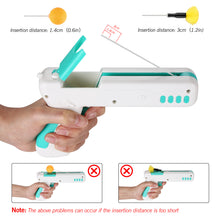 Load image into Gallery viewer, Blue Interactive Cat Toy Gun Cat Stick Toy with Ball &amp; Feather
