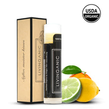 Load image into Gallery viewer, Ecology Organic Citrus Calendula Lip Calm perfect for dry lips, chapped lips, cracked lips
