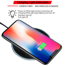 Load image into Gallery viewer, Qi Fast Wireless Charger Charging Pad For iPhone X 8 Plus &amp; Galaxy S9 S8 Note 8
