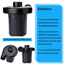 Load image into Gallery viewer, Electric Air Pump For Swimming Ring Inflatable Boat Paddling Pool Fast Deflator

