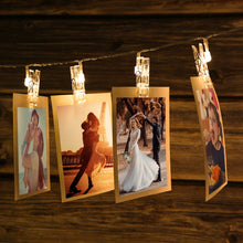 Load image into Gallery viewer, String Lights, IMAGE 7ft 20 Photo Clips LED String Lights, Fairy Twinkle Lights Battery Operated for Hanging Photos, Cards, Artwork, Ideal for Christmas, Wedding, Birthday and Parties
