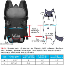 Load image into Gallery viewer, Ownpets Legs Out Front Dog Carrier, Hands-Free Adjustable Pet Carrier Backpack for Small Medium Cat Puppy Doggie (Large)
