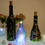 Bottle Led Lights, AGPtek Bottle Mini String Lighting 30in Copper Wire Cork Shape Light Starry Light for Wedding/Party/Decoration - RGB Multi Color