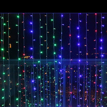 Load image into Gallery viewer, Image® Curtain Light 224led 9.8ft*6.6ft Christmas Festival Curtain String Fairy Wedding Led Lights for Garden，Wedding, Party, Window, Home Decorative - (Multi color)
