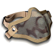 AGPTEK Tactical Strike Metal Mesh Protective Mask Military Style Lower Half Face Mask Camouflage