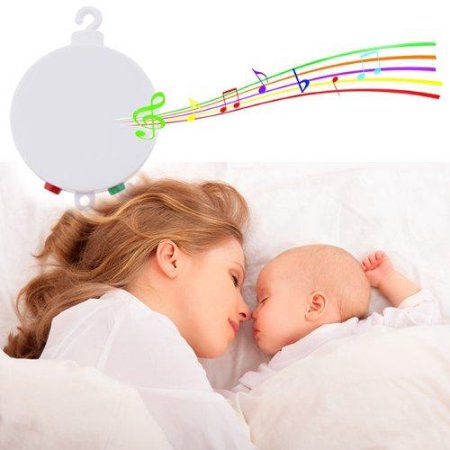AGPtek Baby Musical Mobile Plays Twelve Tunes Many Children Songs with Pass CE/RoHs Standard