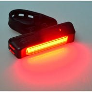AGPtEK Waterproof USB Rechargeable 6 Modes LED Bicycle Bike Cycling Front Rear Light with Stretchable Band - Red