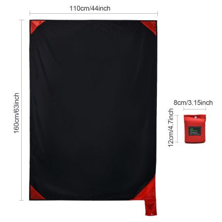 Packable Beach Blanket Portable Picnic Mat Waterproof Sand Free Pocket Size Blanket
