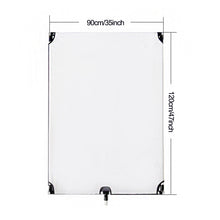 Load image into Gallery viewer, Nicam 35inchx47inch/ 90x120 CM 5-in-1Photo Studio Reversible Gold/Silver &amp; Black/White and Translucent Fabric Panel Light Reflector with Mounting Bracket and Carrying Bag

