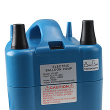 Load image into Gallery viewer, AGPtek Two Nozzles High Speed Electric Balloon Inflator Air Pump
