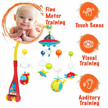 Load image into Gallery viewer, 180 Melodies Music Crib Toy Twinkle Light Mobile Cot Bed Bell Box Baby Rattles
