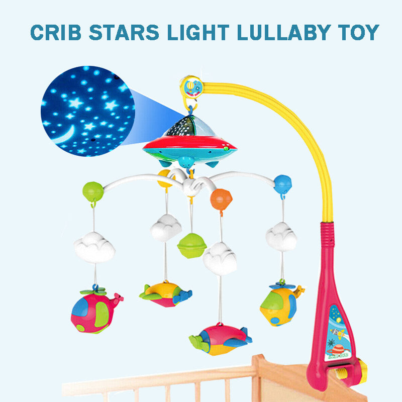 180 Melodies Music Crib Toy Twinkle Light Mobile Cot Bed Bell Box Baby Rattles