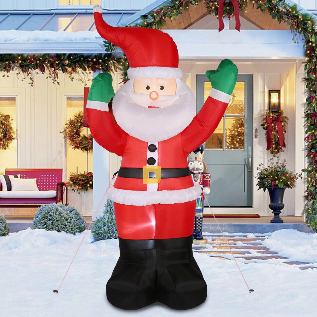 6FT Santa Claus Inflatable Outdoor Decoration LED Lights Blow Up Christmas Yard