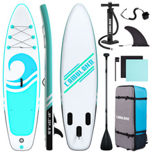 Load image into Gallery viewer, CAMULAND 10’6” x 32”x 6” Paddle Boards for Adults with Premium SUP Accessories and Backpack, Inflatable Paddle Board Stand up Adults with Adjustable Paddle and Removable Fin
