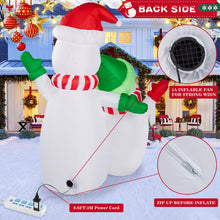 Load image into Gallery viewer, Christmas Inflatables, CAMULAND 6FT Inflatable Christmas Decorations Inflatable Snowman with Built-in LED Lights, Outdoor Christmas Decorations Blow-up Decor for Yard, Garden and Party
