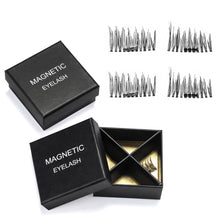 Load image into Gallery viewer, 4pcs Magnetic Eyelashes Reusable 3D False Extension Eye Lashes Makeup Handmade
