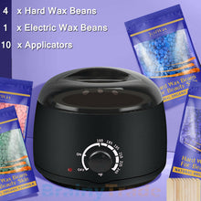 Load image into Gallery viewer, Hot Wax Warmer Hair Removal Depilatory Waxing Kit+4 Bags Hard Wax Beans+10 Stick
