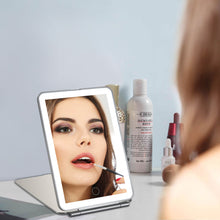 Load image into Gallery viewer, USB Charging 32LED Makeup Mirrors Portable Vanity Lighted Illuminated Standing
