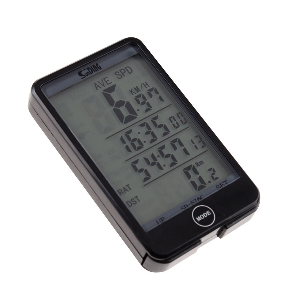 Bicycle Wireless LCD Digital GPS Cycle Computer Backlight Speedometer Odometer