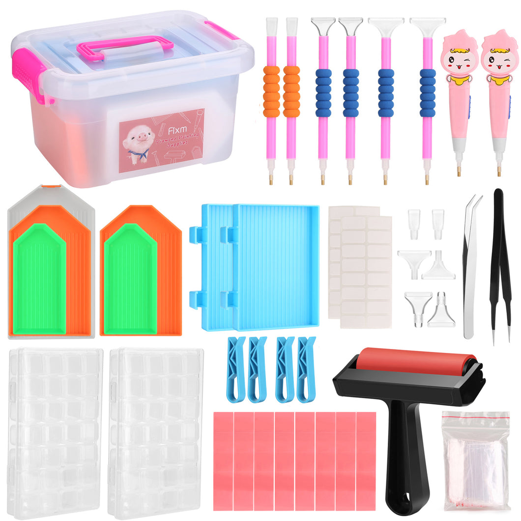117 Pcs 5D Diamond Painting Tools Accessories Kit Cross Stitch Embroidery Set for DIY Art Crafts