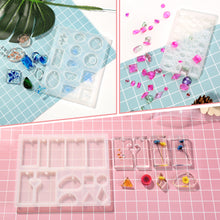 Load image into Gallery viewer, 155pcs DIY Silicone Casting Molds Tool Jewelry Making Mould Set Glitter Flower
