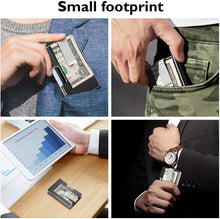 Load image into Gallery viewer, FITNATE Money Clip Carbon Fiber Wallet Pocket RIFD Blocking Card Holder Minimalist
