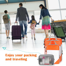 Load image into Gallery viewer, 4PCS Black Travel Suitcase Storage Bag Set Luggage Organizer Bags Clothes Packing Cube
