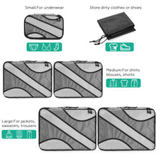 Load image into Gallery viewer, 6pack Gray Travel Suitcase Storage Bag Luggage Liner Organizer Clothes Packing Cube
